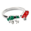 Healeved Mushroom Frog Adjustable Ring Unique Aesthetic Jewelry for Women