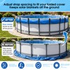 Chuanke 8 Pack Adjustable Solar Cover Holders for Above Ground