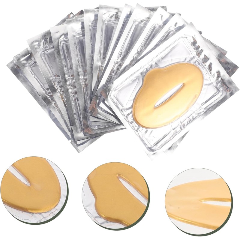 Baluue 25Piezas Máscaras Labiales Exfoliantes de Almohadillas Hidratantes el Cuidado