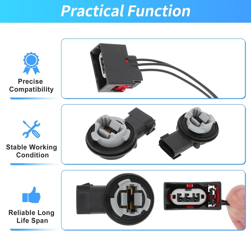 A ABSOPRO Front Turn Signal Light Socket and Turn Signal