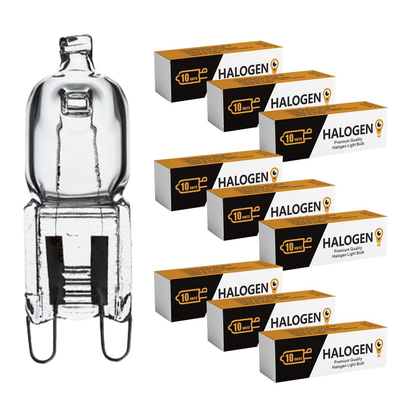 10 Pack Crystal Clear Lense 40W Q40/G9/CL/120V G9 JCD 40