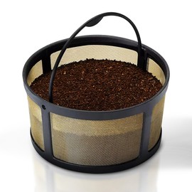 8-12 Cup Reusable Filter Basket With Mesh Bottom Fits Keurig K-Duo Essentials and K Duo Brewers Machine - Permanent Filter Replacement for Mr Coffee Gold Basket-Style Filters 1-Pack