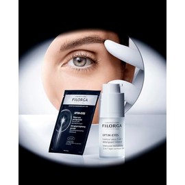 Filorga | Mascarilla para ojos | OPTIM-EYES MASK | Mascarilla con crema intensiva revitalizante 3 en 1 para el contorno de ojos con péptidos y ácido h
