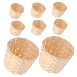 MAGICLULU 16pcs Mini Woven Storage Baskets Versatile Decor for Home Office Compact Organizers for Flower Arrangements Household Items Sturdy Stylish Design