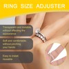 12 PCS Unsichtbarer Ringgrößenversteller, Silikon Ring Verkleinerung für lose Ringe,
