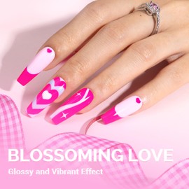 MelodySusie MelodySusie Thick Neon Pink Gel Nail Polish,0.5fl oz Bright Pink Nails Soak Off UV LED Hot Pink Gel Polish Gift for Women Nail Art Manicure Salon DIY Nail Design Decoration at Home-027