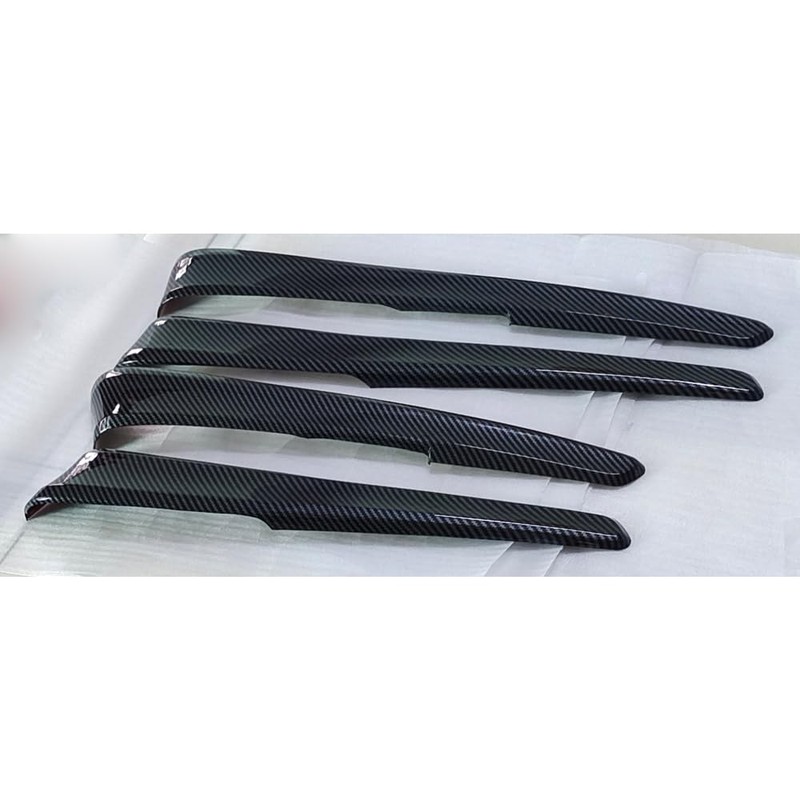 Carbon Fiber Pattern Inner Door Panel Cover Trim Fit for