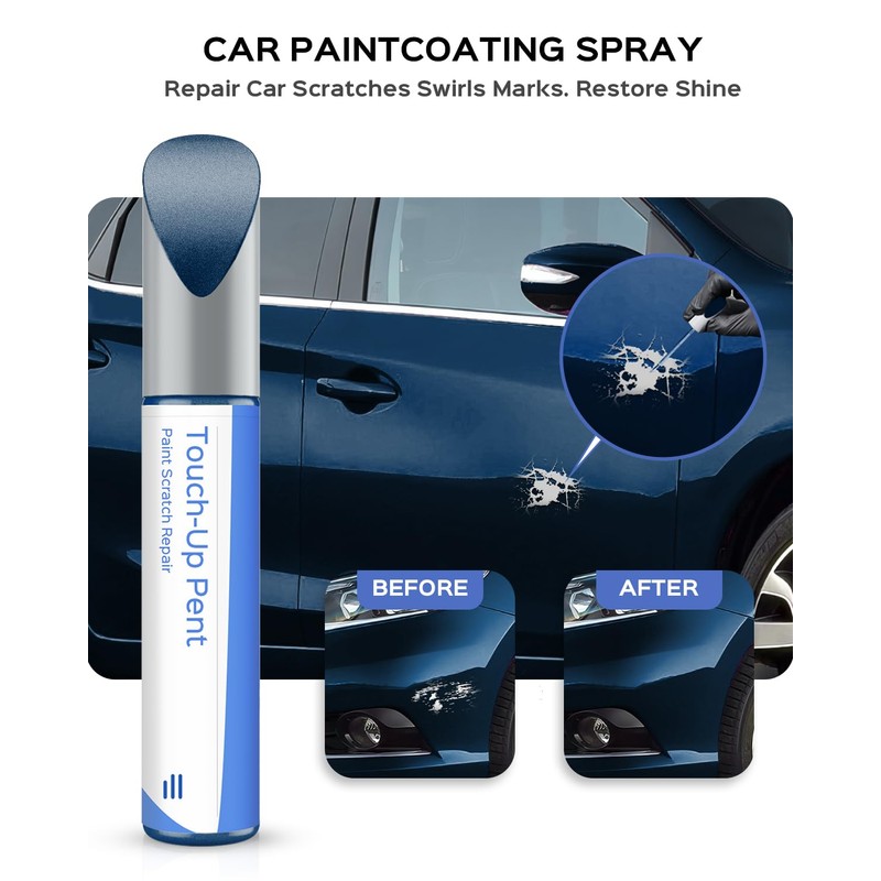 PARTS4EV RBY Caspian Blue Metallic Touch Up Paint Compatible with