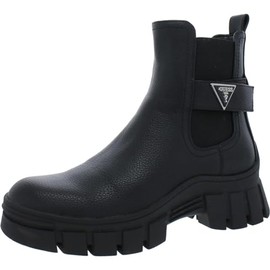 Guess Women's HENSLY Ankle Boot, Black 002, 5.5