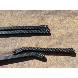 MR RC 4pcs Carbon Fiber Front Steering + Rear Arms Link Arrma Kraton 6s