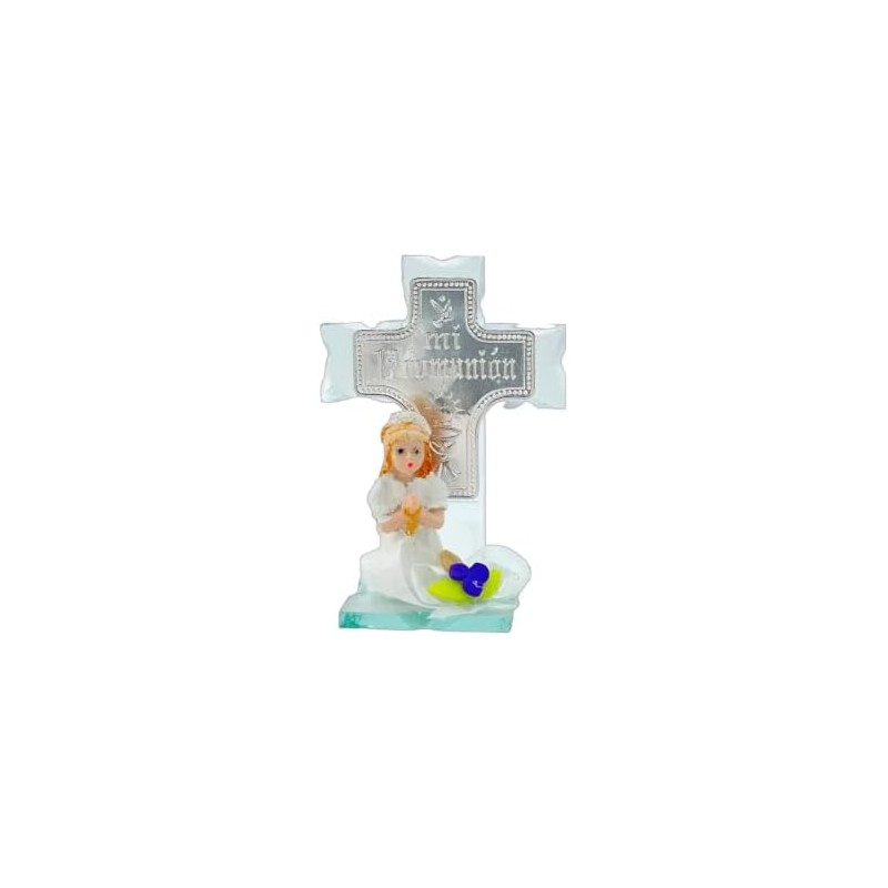 Cruz de Cristal Recuerdo Comunion Niña 12 Piezas