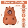 2PCS Capybara Squishy Toys, Capybara Squeeze Toys, Stretchy Stuffed Animal