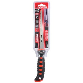 Dekton Jab Saw-Extra-Sharp Teeth and Pointed End for Piercing Plasterboard| Ideal for Fitting Sockets & Down Lights| Large, Comfortable, Soft Grip Handle| Excellent for Wood, Plastic, Drywall Cutting