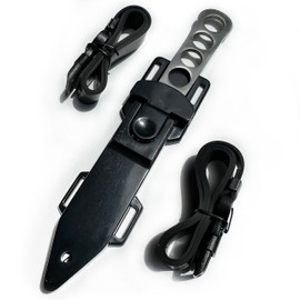 Dive Knife – Scuba Diving Knife with Sheath and Leg Strap – Thigh Knife – Stainless Steel Fixed Blade Knife – Hunting Knives – Survival and Camping Gear