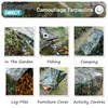 Camouflage Tarpaulin 1.8m x 1.2m 80gsm Tarp Waterproof Sheet for