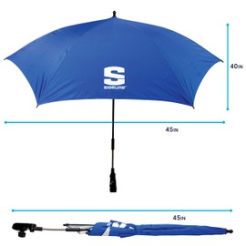 Franklin Sports All Position Umbrella with Universal Clamp – SIDELINE Brella-Tek – Sun Protection – UPF 50+