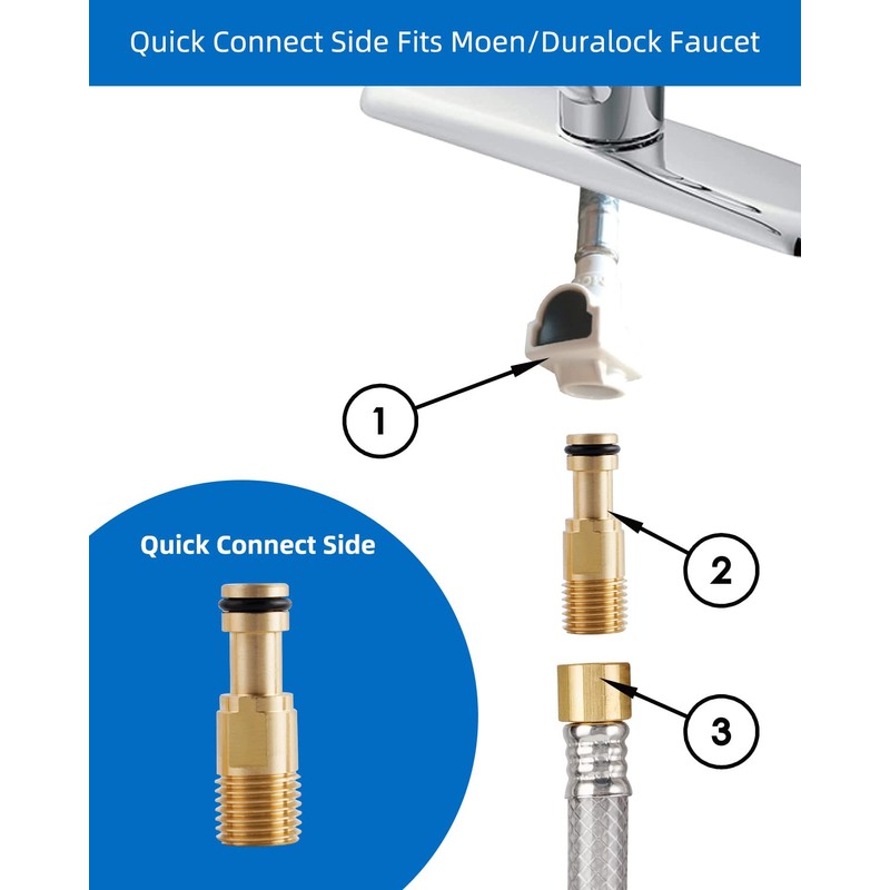 Universal Kitchen Sink Side Sprayer with Quick Side Connector Compatible