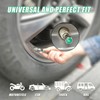 GODESON Chrome Plated Brass Tire Valve Stem Caps N2 Nitrogen