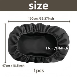 HLIWS 1 Pcs Grill Protective Cover - 100x47x25cm, Oxford Fabric, Black,Bbq Cover, Water - Proof, Scratch - Resistant, Dust - Proof,Portable Bbq Cover Fits, Suitable for Most Outdoor Equipment