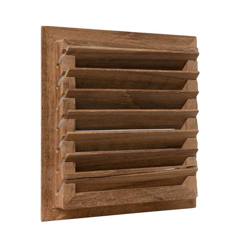 La Ventilazione LGES100T 112mm x 112mm Square Teak Air Vent