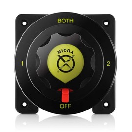 12V 24V Battery Selector Switch Rated 300A 450A Intermittent Marine Boat Heavy Duty Battery Disconnect Switch for Boats