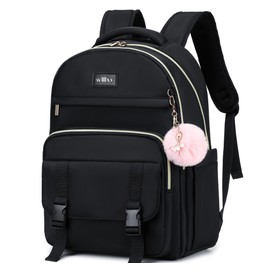 Caoroky knight Women Travel Laptop Backpack Business Work Purse School College Bookbag Nurse Teacher Learning Backpack, Black, Medium, Travel Backpacks