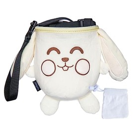 Rockbuddy Chalk Bag for Rock Climbing - Bouldering Chalk Bucket with Quick-Clip Belt, Zipper Pocket and Brush Holder (Rabbit) (Frost)
