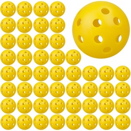 NOELAMOUR 50pcs 42mm Hole Ball Practice Ball Training Ball Batting Training Golf (50)