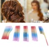 5pcs Space Aluminum Colorful Gradient Haircut Comb Salon Hairdressing Comb
