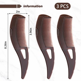 3 Stücke Schuppenkamm, Kopfhautmassagekamm, Kreativer Anti-Dandruff-Kamm, Friseurkammzubehör, Universell Für Männer Und Frauen, Kopfhautreinigungskamm.