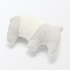 MUJI 84759741 Animal Cushion with Pocket, 10.0 x 6.5 inches (25.5 x 16.5 cm)