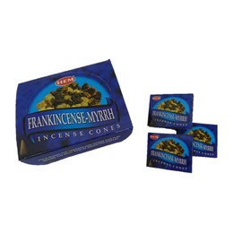 HEM Frankincense Myrrh, Cone Type, 1 Case (1 Box of 10 Tablets x 12 Boxes)