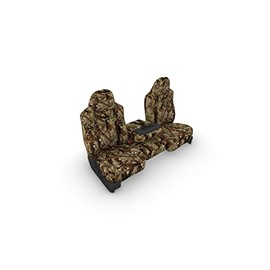 Durafit Seat Covers made to fit, 2002-2010 Ford F250-F550 Super Duty, Front 40/20/40 Split Bench Seat with High Back Buckets Seats, Exact Fit Seat Covers, Durable & Rugged, in Endura Fabric (DS1 Camo)