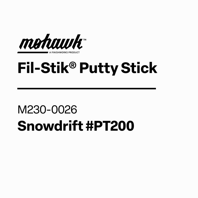 Mohawk Fil-Stik, Wax Putty Stick for Wood Repair, Snowdrift #Pt200,