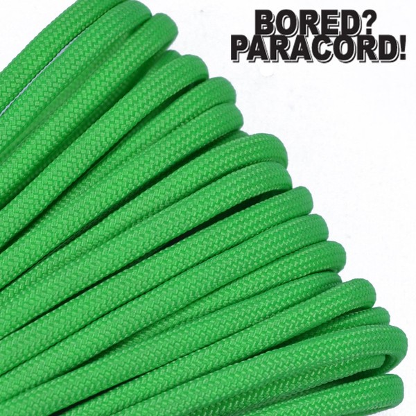 BoredParacord Brand 550 lb Neon Green (100 feet)