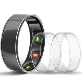 sylacor Ring Cover Compatible with Oura Ring Gen 4/Oura Gen 3, Durable Scratch-Resistant TPU Protecter for Women Men for Gym and Working Out (Clear+Clear+Clear, Size 9)