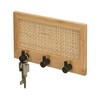 WENKO Allegre Decorative Hook Rack Made of High-Quality Bamboo and