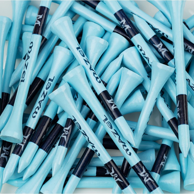 MAZEL Golf Tees Wood Tees Long Tees 70mm/83mm (Pack of