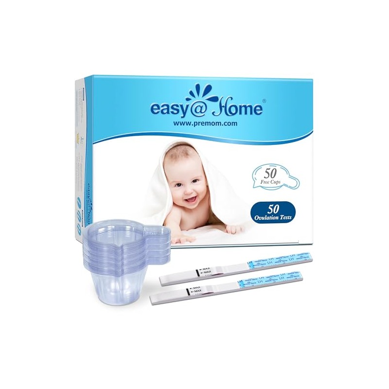 Easy@Home Ovulation Test Strips: Ovulation Strips for Women, Powered by