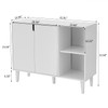 Panana Kitchen Buffet Cabinet Storage Sideboard with 2 Doors 2
