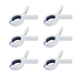 SFFCA Clothes Pins 6 Pack Non-Marking Design Windproof Clothes Pegs Beach Towel Clip, Quilt Drying Clip, for Preventing Sheets, Clothes and Towels from Blowing Away (Medium 6pcs)