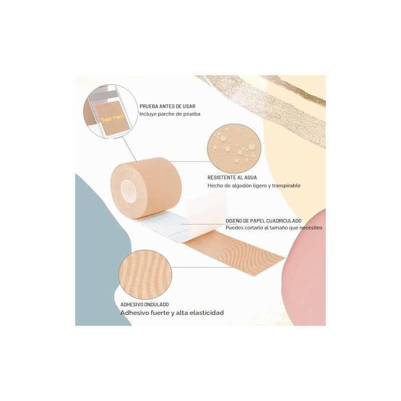 Kinesio - Cinta para levantamiento de cara y cuello, liberación