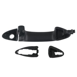 TQPONLY Exterior Door Handle | Compatible with 2011-2019 Ford Fiesta,Front Outside Left Side with Key Hole | Replaces DE8Z-5422404-BA