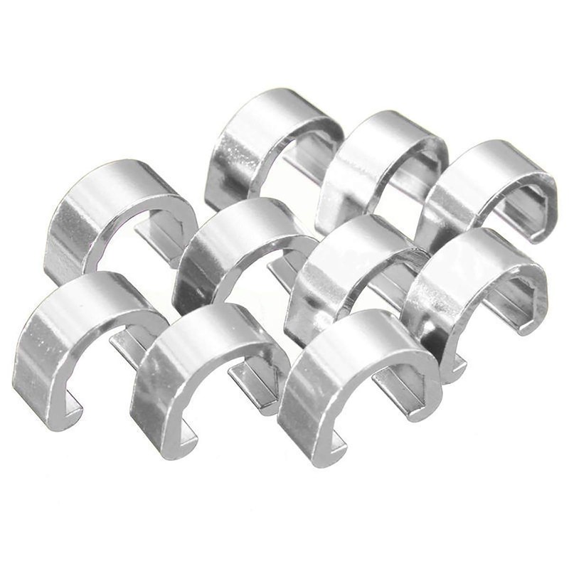 10 PCS Hook Clips C Clips Brake Cable Housing Clip