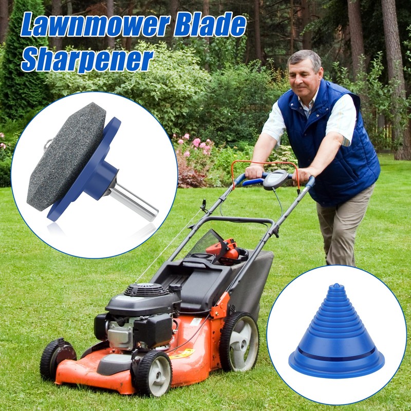 Anglekai 4+1PCS Lawn Mower Blade Sharpener, Universal Lawnmower Blade Sharpener