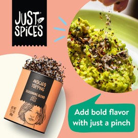 Just Spices Avocado Topping, 2.11 OZ I Spice mix for avocado I Also for refining bowls and salad I With black sesame, tomato and chili, pyramid salt and more