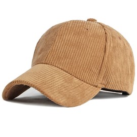 XRDSS Corduroy Baseball Cap Unisex Adjustable Classic Sports Cap Outdoor Solid Caps, skin-coloured