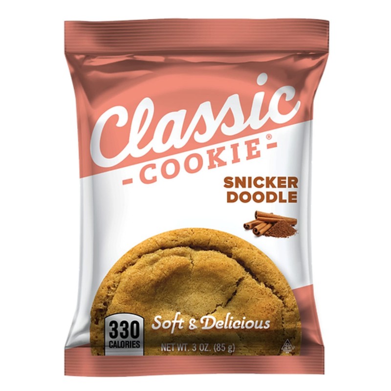 Classic Cookie Soft Baked Snickerdoodle Cookies, 4 Boxes, 32 Individually