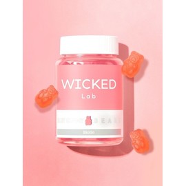 Wicked Lab Pink Gummy Bears 3 Bottles High Content Biotin Multi-Vitamin Vegetable Vegan Jelly (120 Gummies) / 위키드랩 핑크구미베어 3병 고함량 비오틴 멀티 비타민 식물성 비건 젤리(120구미)