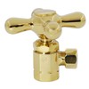 Westbrass Cross Handle Angle Stop Shut Off Valve, 1/2" IPS
